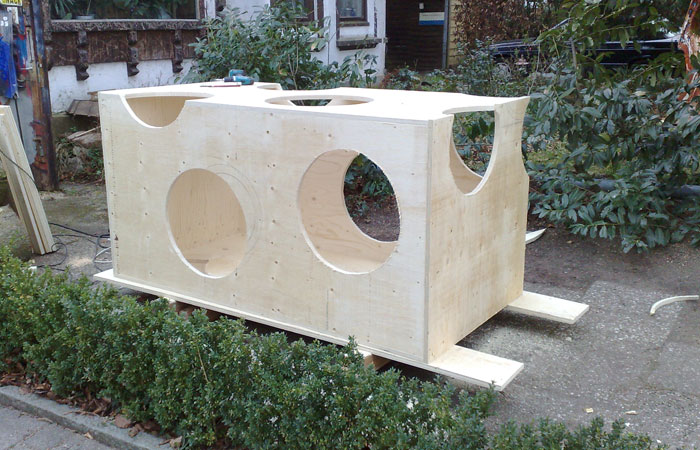 Der Btaonk�se am Stellwerk in Bargteheide